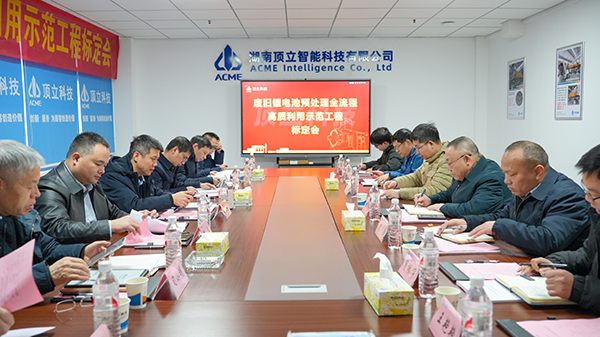 廢舊鋰電池預處理示范工程通過中國有色金屬工業(yè)協會性能標定 (3).jpg